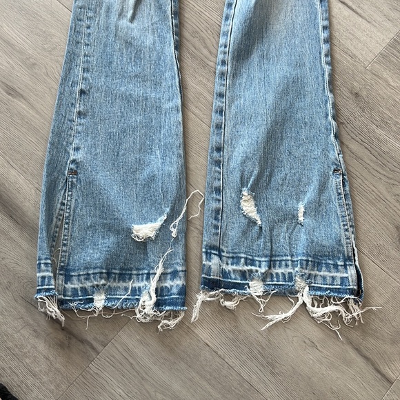 Blank NYC womens The Hoyt No Thanks High-Rise Mini Flare Jean, 25, Blue - Picture 3 of 9